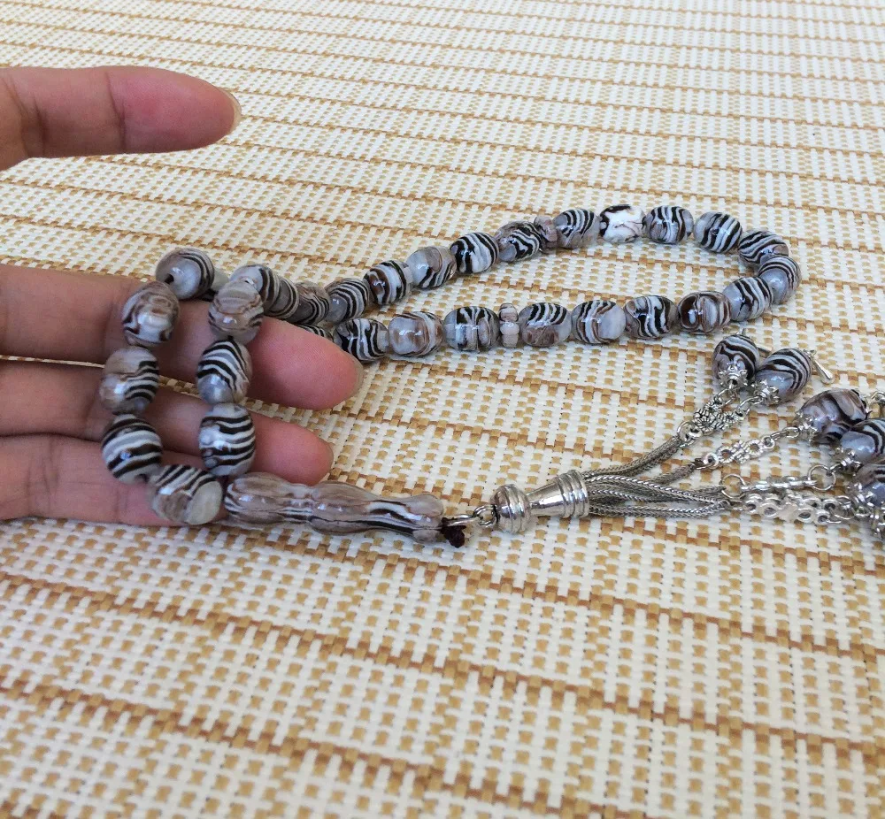 Исламские Молитвенные Четки из бусин Tasbih tesbih имитация янтарного цвета