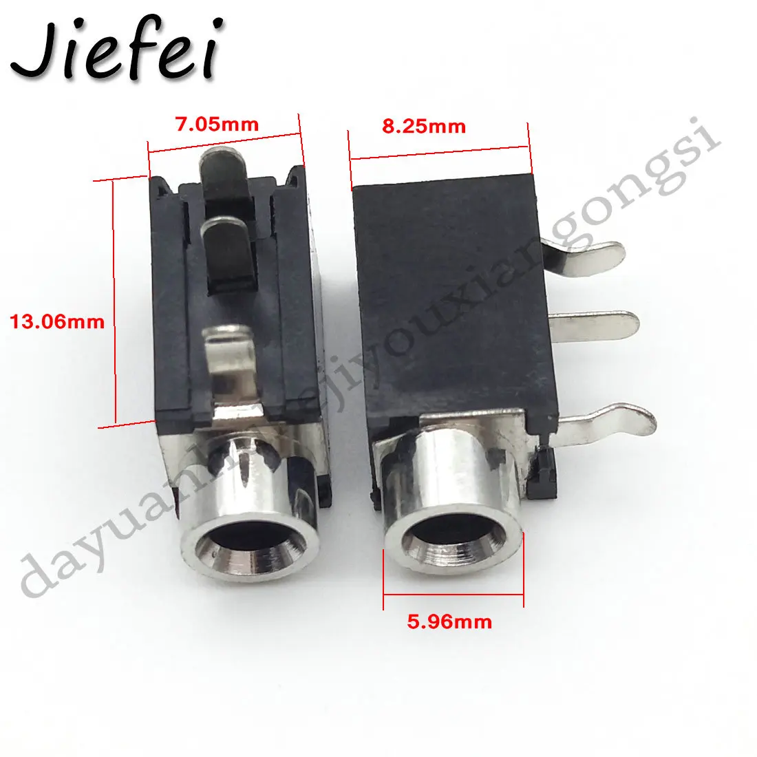 10pcs 1/8" 3.5mm female Headphone DIP 3 pin 5 pin Socket Jack with Nut Panel Mount