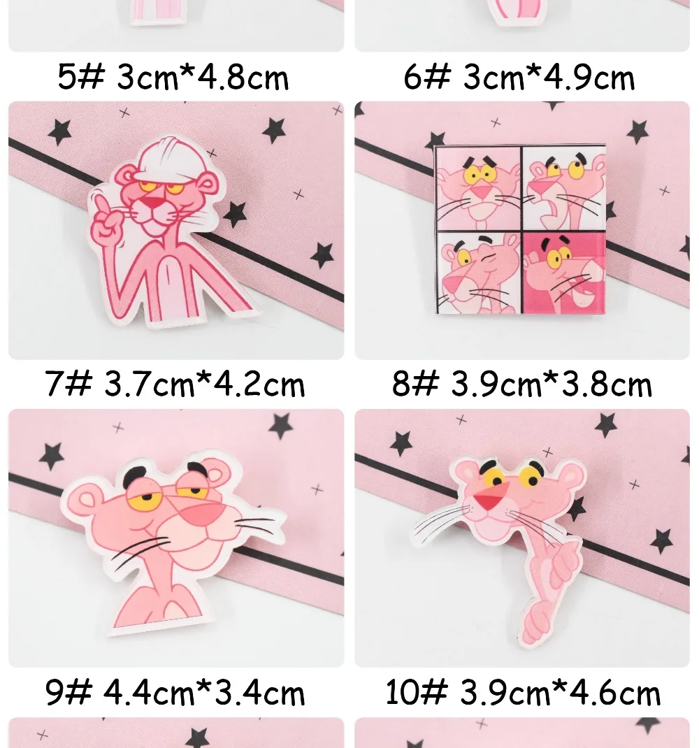 1 шт. Смешанные розовые леопардовые Мультяшные значки на булавке Kawaii значок bacgets на рюкзаке значки на одежду акриловые значки Z31