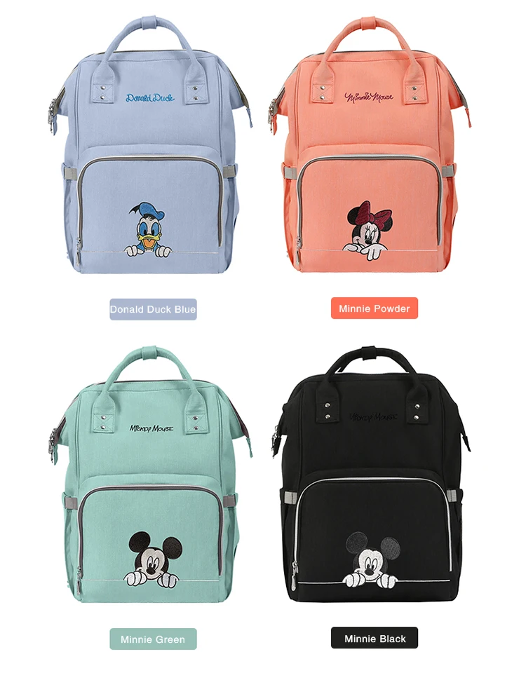 Сумка для подгузников disney, Usb, большая емкость, для мам, для мам, рюкзак для подгузников, органайзер для подгузников, для девочек, для мам, Влажные Сумки, прогулочная коляска