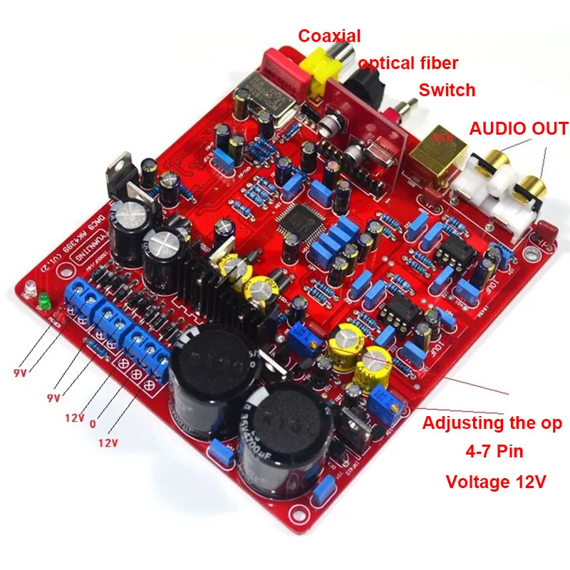 AK4399 HiFi энтузиаст ЦАП декодирование волокно коаксиальный USB вход PCM2706 USB декодер с USB дочерняя карта