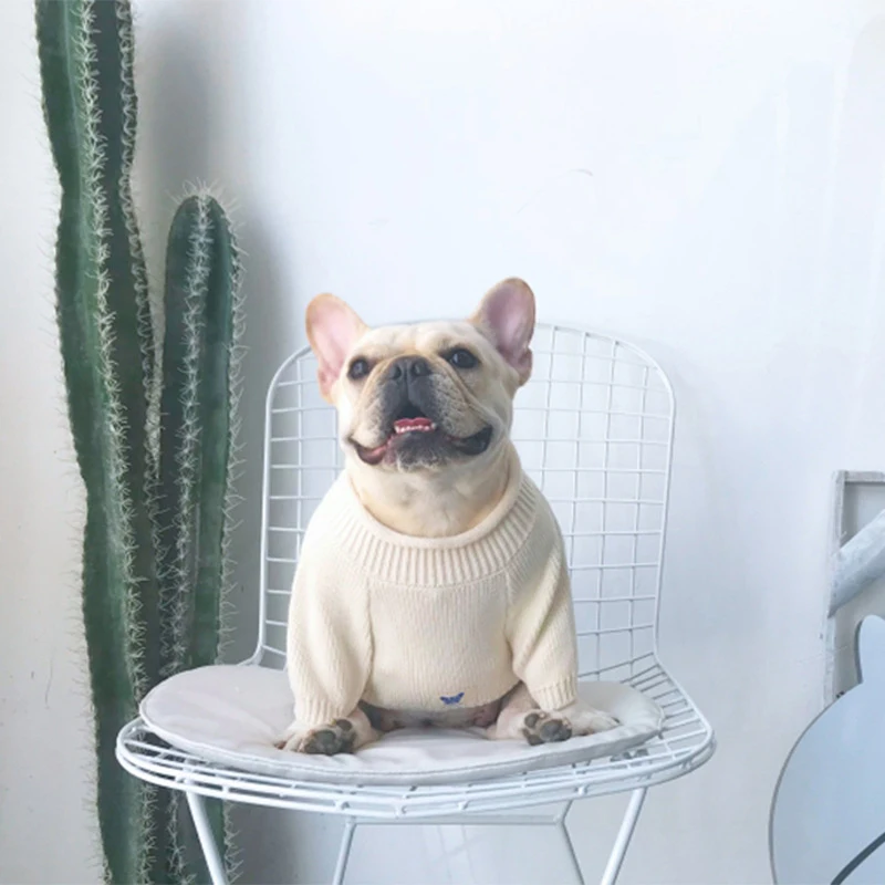 Dog Sweater Winter Pug Clothes French Bulldog Clothing Schnauzer Costume Knit Apparel Poodle Bichon Dog Clothing Pet Sweater