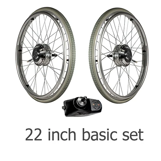 22 inch basic Okfeet Электрический инвалидный колясок Conversion Kit без Батарея 24V 250W 6 км/ч и двойные двигатели для инвалидных колясок модификации - Цвет: 22 inch basic