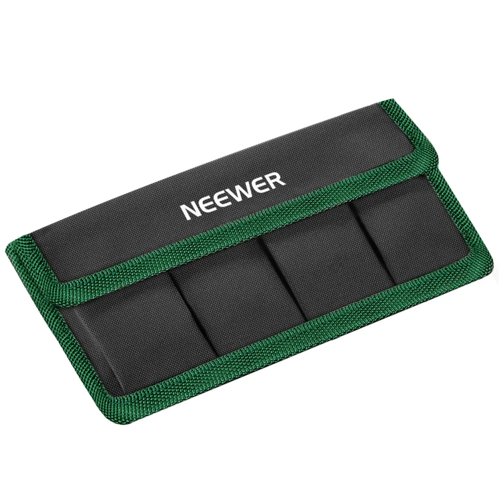Аккумулятор Neewer DSLR сумка держатель Чехол зеленый для AA батареи и LP-E6 LP-E8 LP-E10 LP-E12