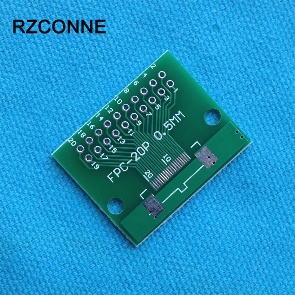 2 шт. 8Pin/12Pin/20Pin FFC FPC адаптер до 54 мм плоский кабель разъем 0 5/1 шаг 1 откидная крышка