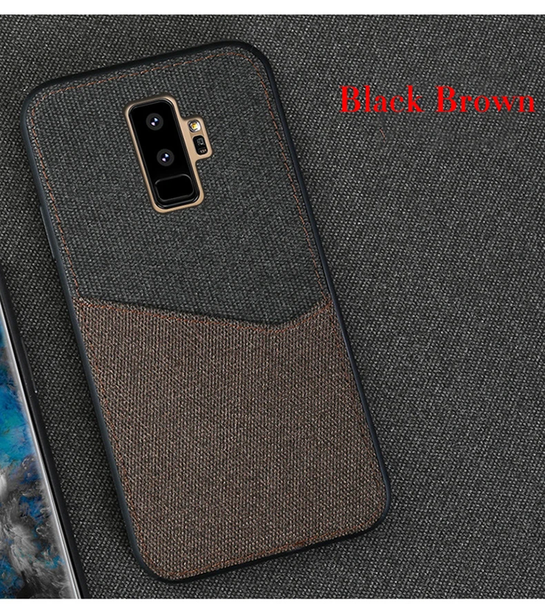 Для samsung Galaxy S9 S9plus S8 S8 Plus S7 S7 Edge Note 8 чехол для телефона с текстурой ткани Чехлы Защитные ударопрочные чехлы