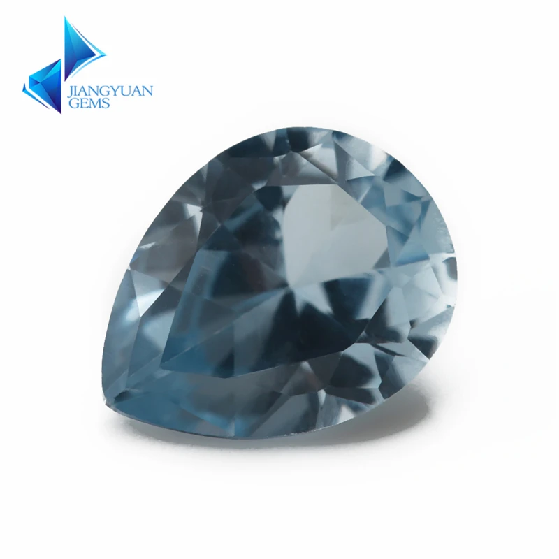 

Size 3x5~10x12mm Pear Shape Brilliant Cut 106# Blue Stone Synthetic Spinel For Jewelry Making