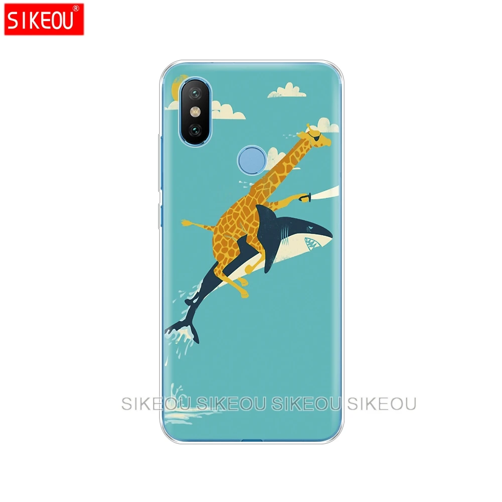 Силиконовый чехол для Xiaomi Mi A1 A2 5 5S 5X 6 Mi5 MI6 NOTE 3 MAX Mix 2 2S Жирафы милые