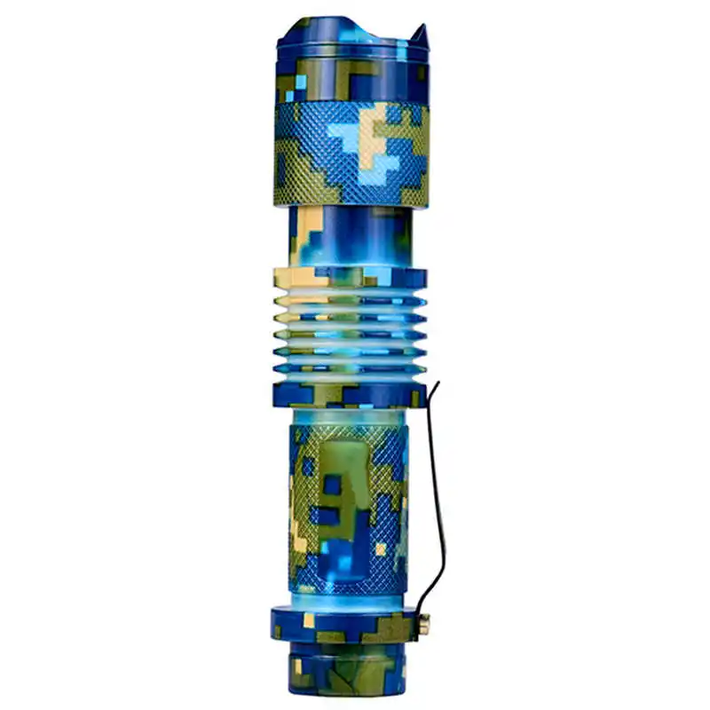 Zoomable T6 LED 5 Modes Flashlight Torch Zoom Lamp fanatic Outdoor Light powerful led flashlight use 18650 battery #3S20 | Лампы и