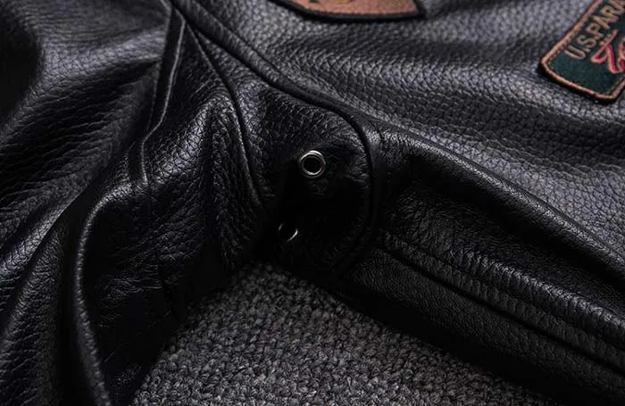 Новая зимняя человек кожаная куртка мужская из натуральной овчины американских