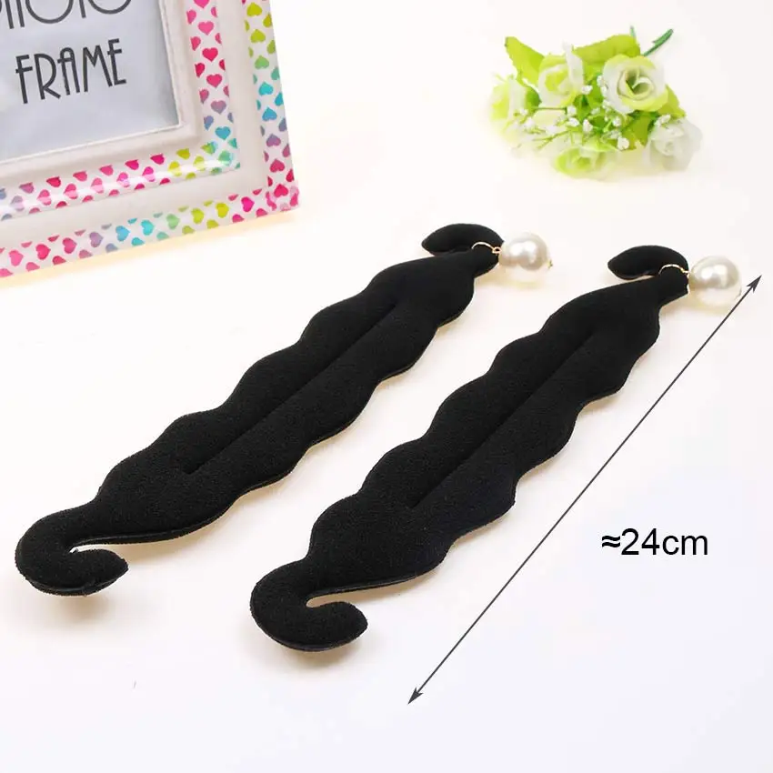 DIY большой искусственный жемчуг волос булочка Инструменты для укладки Ролик