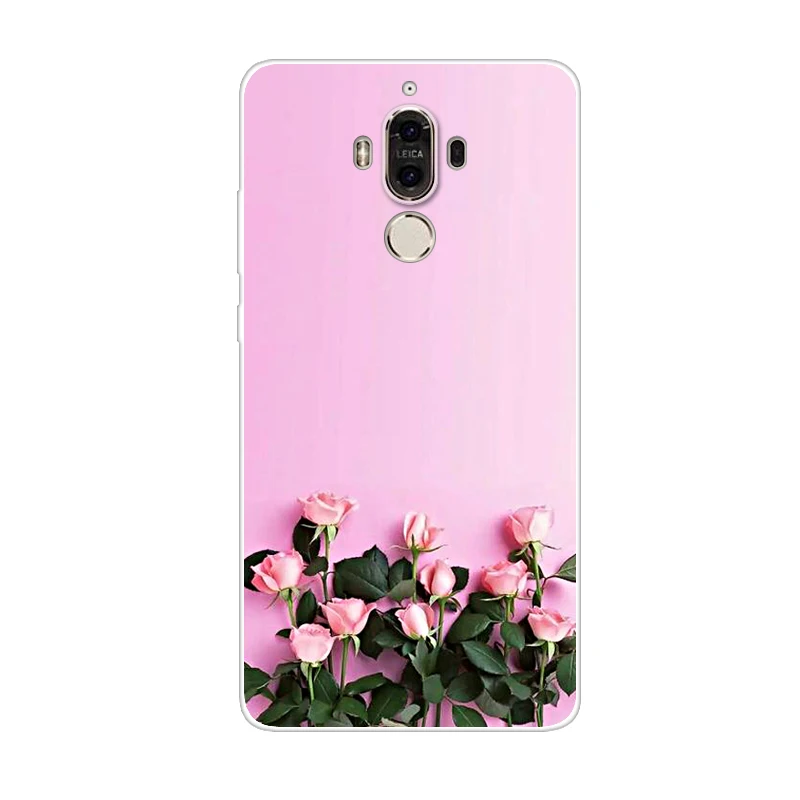 Case For Huawei Mate 9 Mate9 5.9 Inch Soft Tpu Transparent Printing Drawing Silicone Phone Cases Cover |
