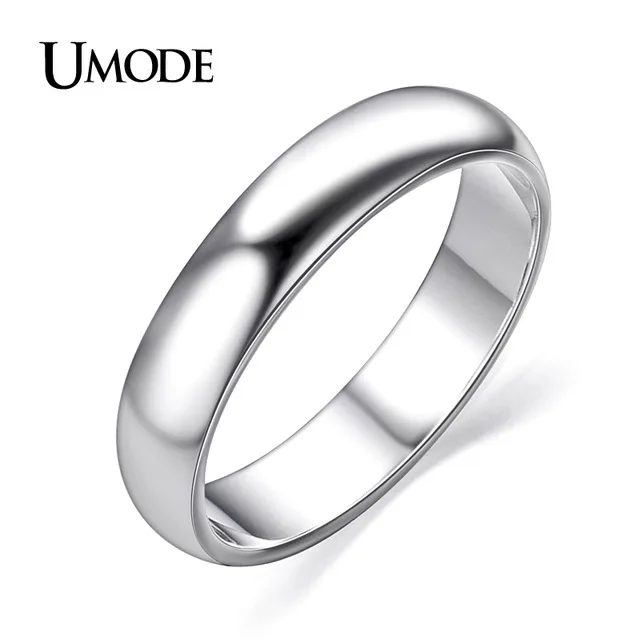 Брендовые обручальные кольца UMODE полноразмерные из цинкового сплава цвета