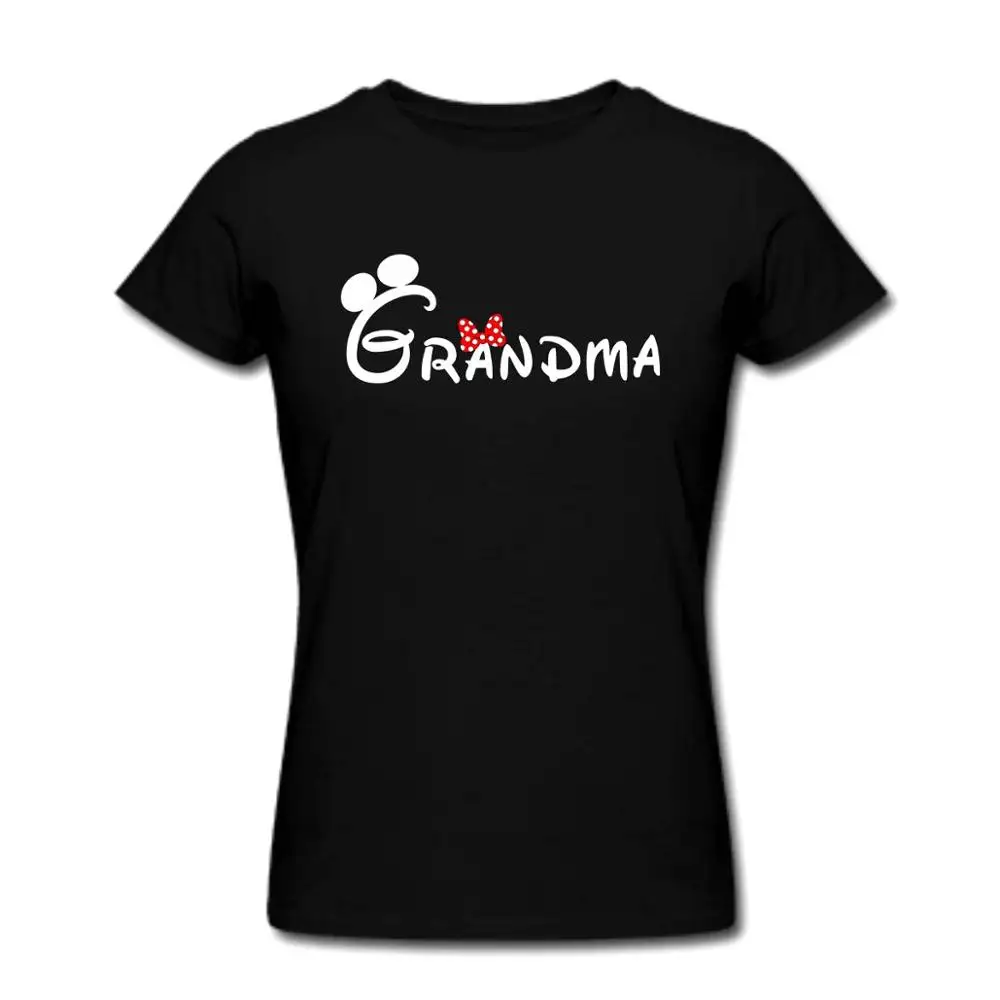 Grandma Women Size Футболка для папы, мамы; футболки для родителей на день рождения; одинаковые футболки для семьи с надписью «granda», «granda», «Brother», «Sister» - Цвет: Grandma Women Size