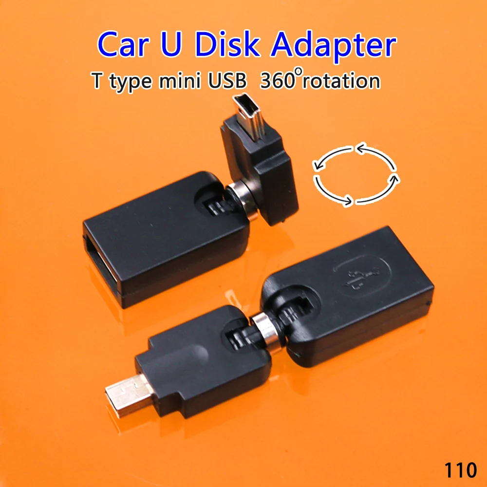 2 шт. поворот на 360 градусов мини USB 5 pin автомобильная аудио линия видео данные для