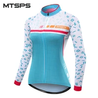 mtsps women cycling jersey long sleeve pro team mtb bicycle clothing ciclismo maillot mountain wicking bike jersey