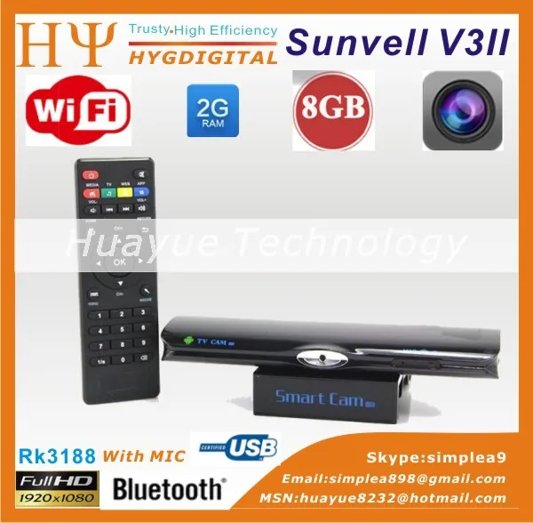 Sunvell V3II android-тв box четырехъядерных процессоров палку 1.6 ГГц Android 4.2 2 г / 8 wi-fi 5.0MP