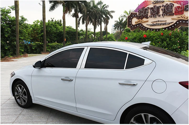 Lsrtw2017 304 нержавеющая сталь окна автомобиля планки для Hyundai Elantra Hyundai Avante супер Elantra