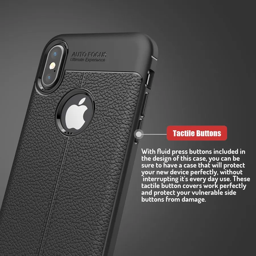 Мягкий силиконовый чехол для Apple iPhone SE 6 7 8 11 12 Pro X XS Max Litchi текстура Классический