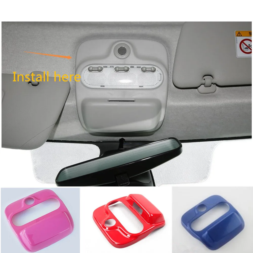 

For Benz smart fortwo 2015-2018 car styling innerfront hand roof read reading switch light lamp frame trim 1ps