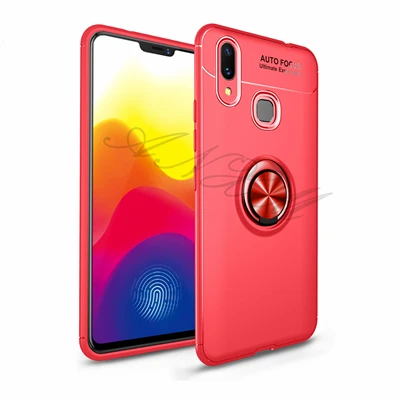ANXM для Xiaomi mi Max 3 чехол mi Max 2 Силиконовый гелевый Чехол автомобильный держатель Магнитный Кронштейн кольцо для пальца ТПУ чехол для mi Max 3 pro - Цвет: red plus red