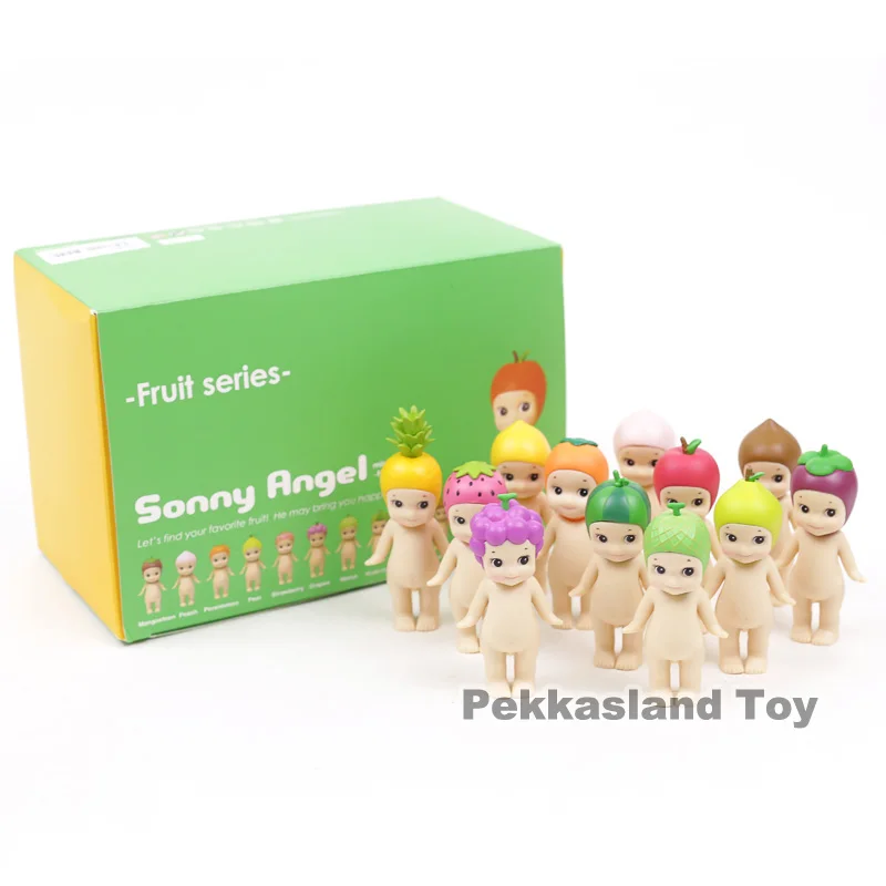 Sonny Angel фрукты серии мини ПВХ Фигурки Коллекционная модель игрушки куклы подарок полный набор 12 шт. 8 см