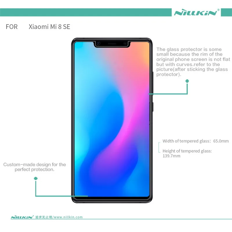 Стекло для Xiaomi MI 8 SE закаленное стекло Nillkin Amazing H + Pro Защита экрана M8 2.5D кривая