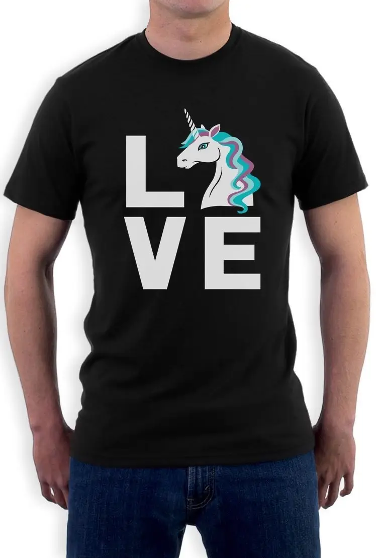 Я люблю единорогов Волшебный мифический идея подарка футболка Единорог для