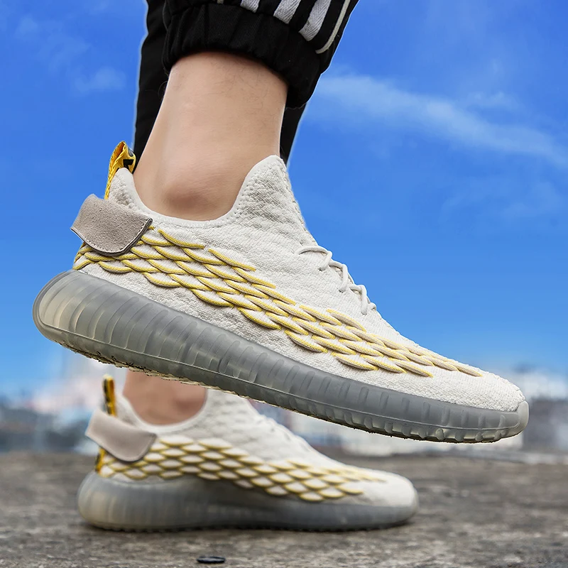 Spring Black Men's Casual Shoes Lace-Up Male Flat Footwear Comfortable Non-Slip Platform Mesh Sneaker Men Tenis Masculino Adulto |