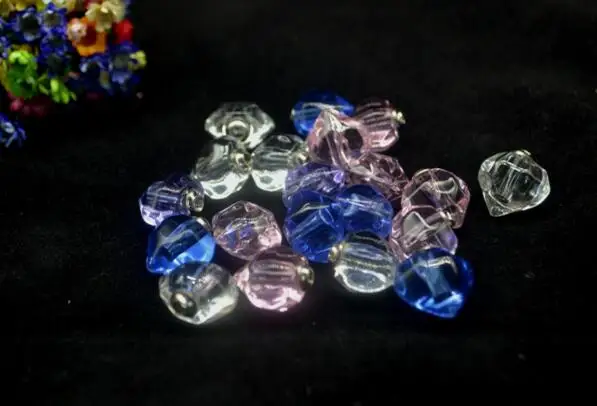 5 шт./лот цветные трендовые милые хрустальные маленькие флаконы в форме сердца