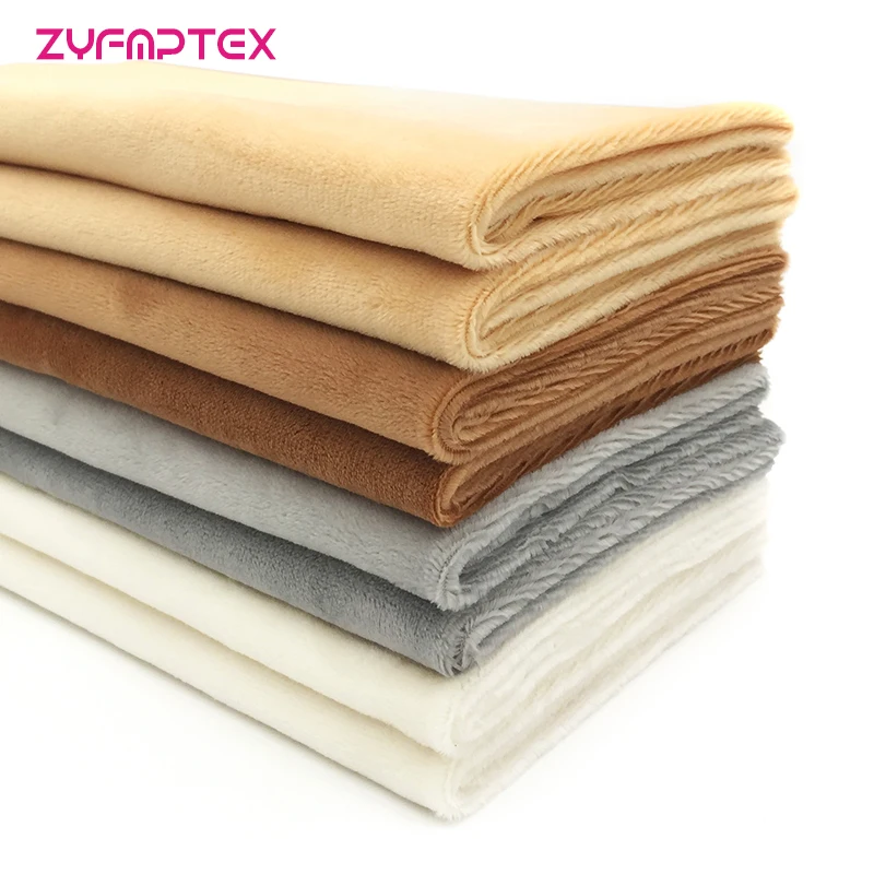ZYFMPTEX распродажа 8 шт./лот 4 цвета 100% полиэфирная ткань плюшевая лоскутное шитье