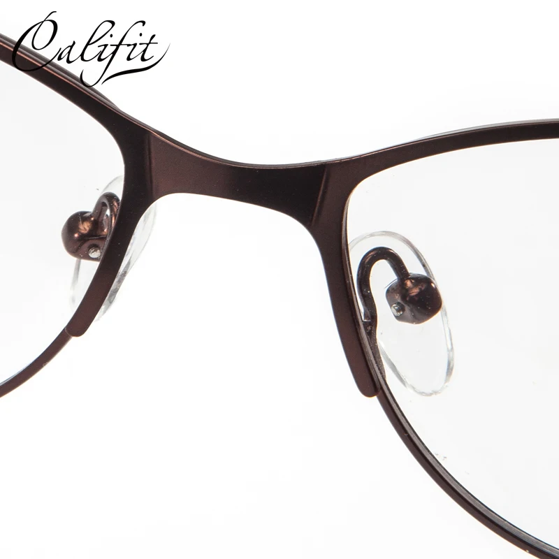 Женские классические очки CALIFIT с прозрачными линзами по рецепту овальная