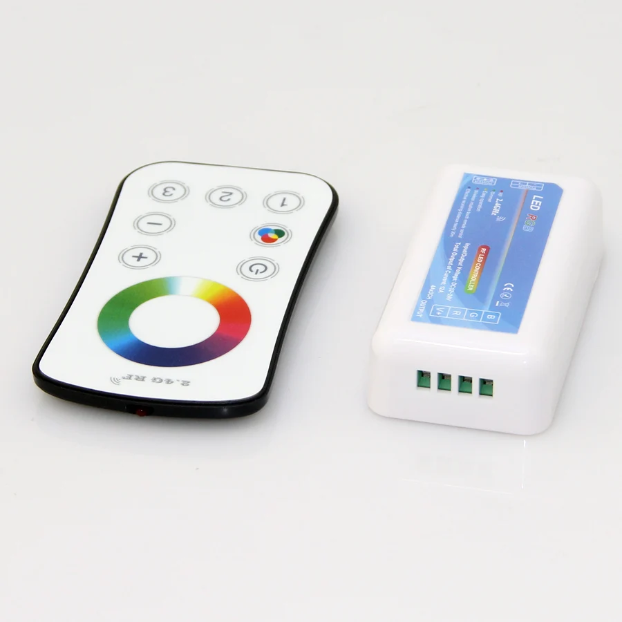 2 4G RF мини беспроводной пульт дистанционного управления 18A для 12В/24В RGB