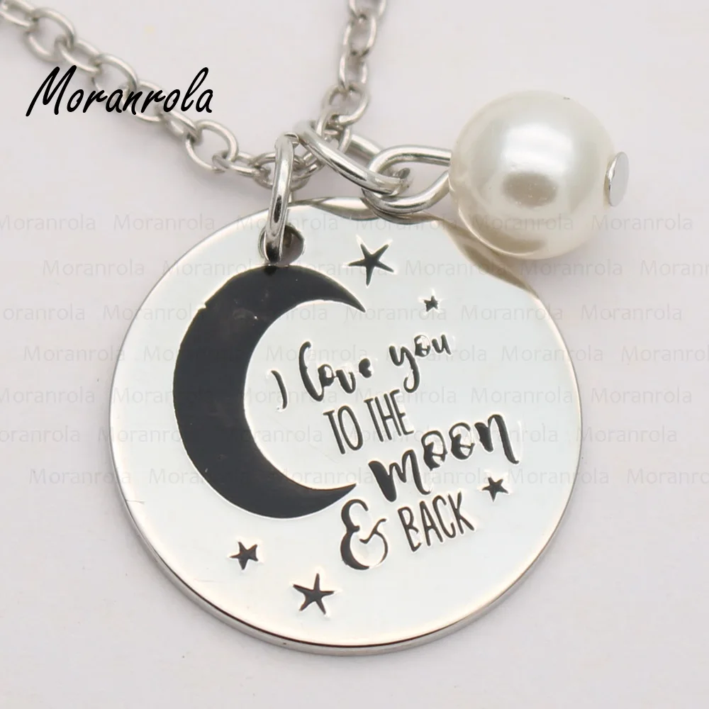 Новое поступление Колье и брелок I Love You to The Moon and Back с медной луной рождественский