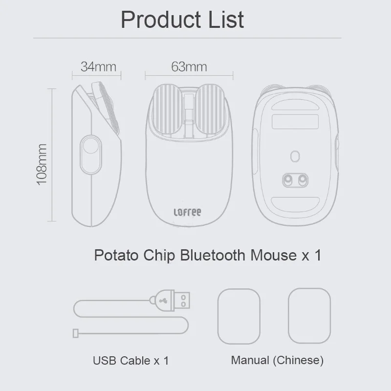 Xiaomi Youpin LOFREE Беспроводная bluetooth-мышка 2,4 г Bluetooth двухрежимный подключение жест игры офис компьютер мышь для оконные рамы
