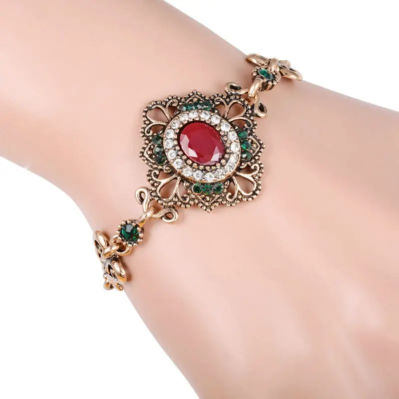 Серьги Браслеты и ожерелья 3 шт Ювелирные наборы для женщин цветок полые резные