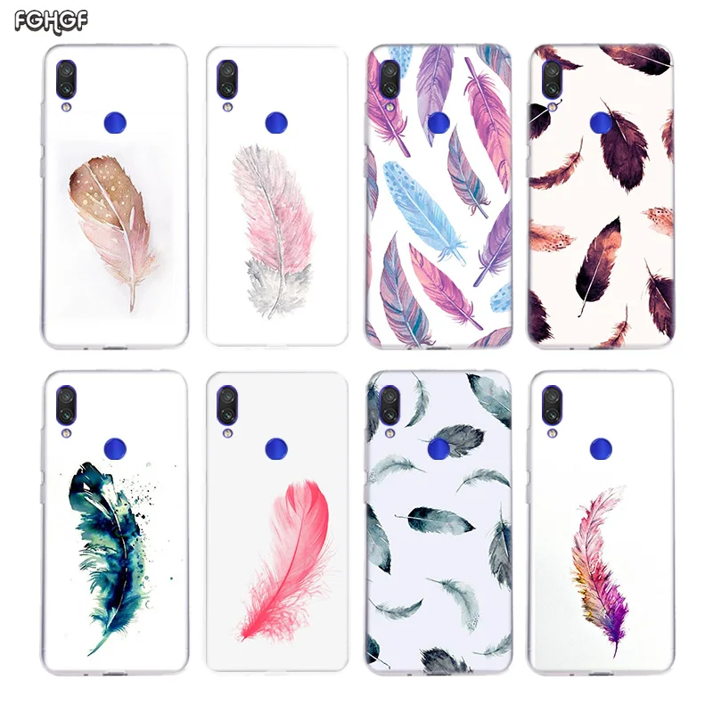 Feather Case For Xiaomi redmi Note 7 Pro 6 5 4 Xiomi Redmi 4A 4X Plus 5A 6A Silicone Fundas Cover |