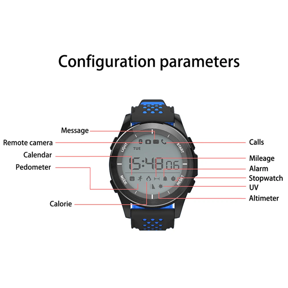 Смарт-часы Time Owner F3 IP68 Водонепроницаемые спортивные уличные часы фитнес-трекер