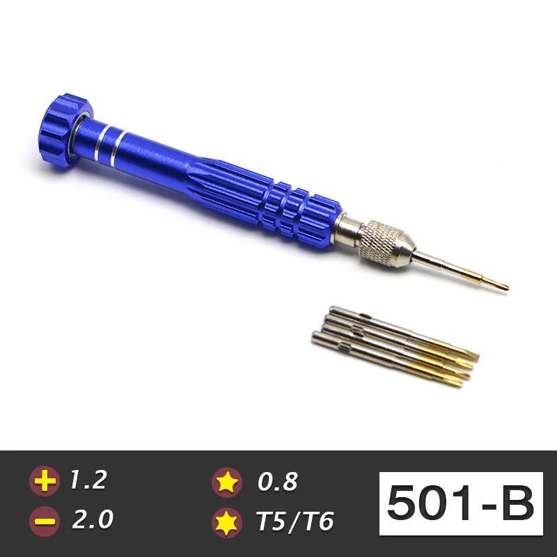 5in1-Blue 13 в 1 Набор Магнитных отверток прецизионные инструменты для обслуживания специальные 0,8 звезда для телефона часы Ремонт 7392 - Цвет: 5in1-Blue