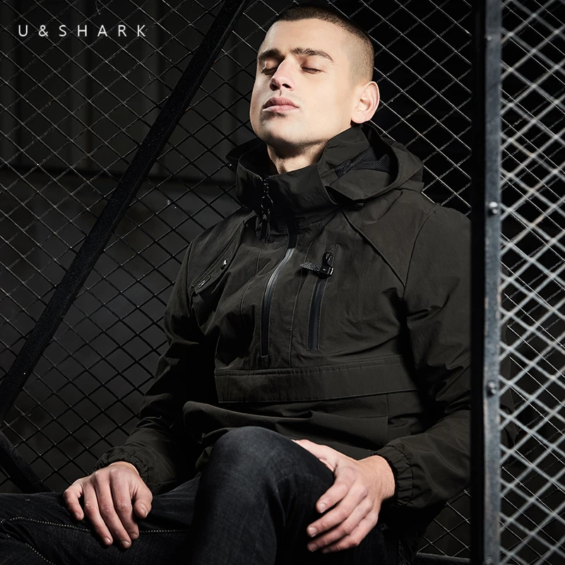 U & SHARK/весенне осенняя военная куртка тренчи тактическая одежда мужские