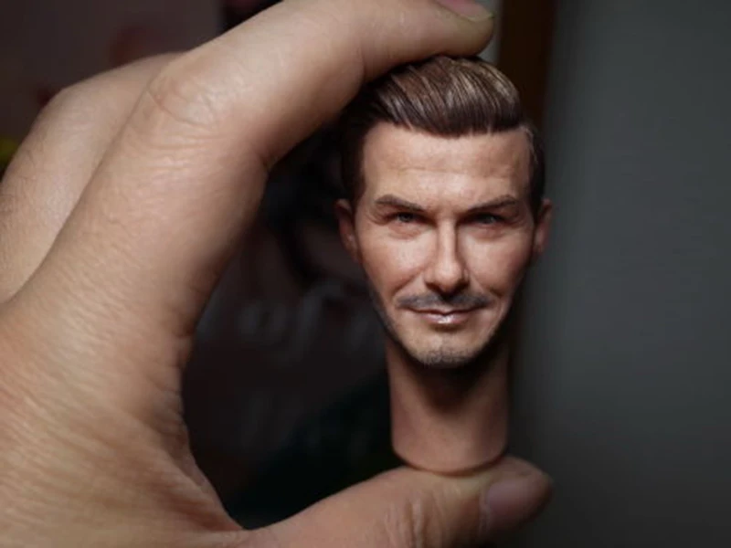 1/6 весы мужской фигуры аксессуар с принтом Soccer Star Дэвид Бекхэм глава лепить