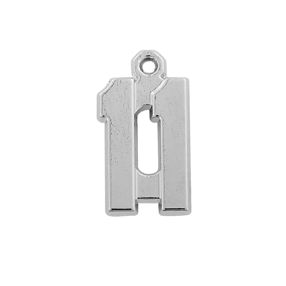 EUEAVAN 30 шт сплав цинка DIY День рождения счастливый номер Шарм от 10 20 и 97 100 подходит