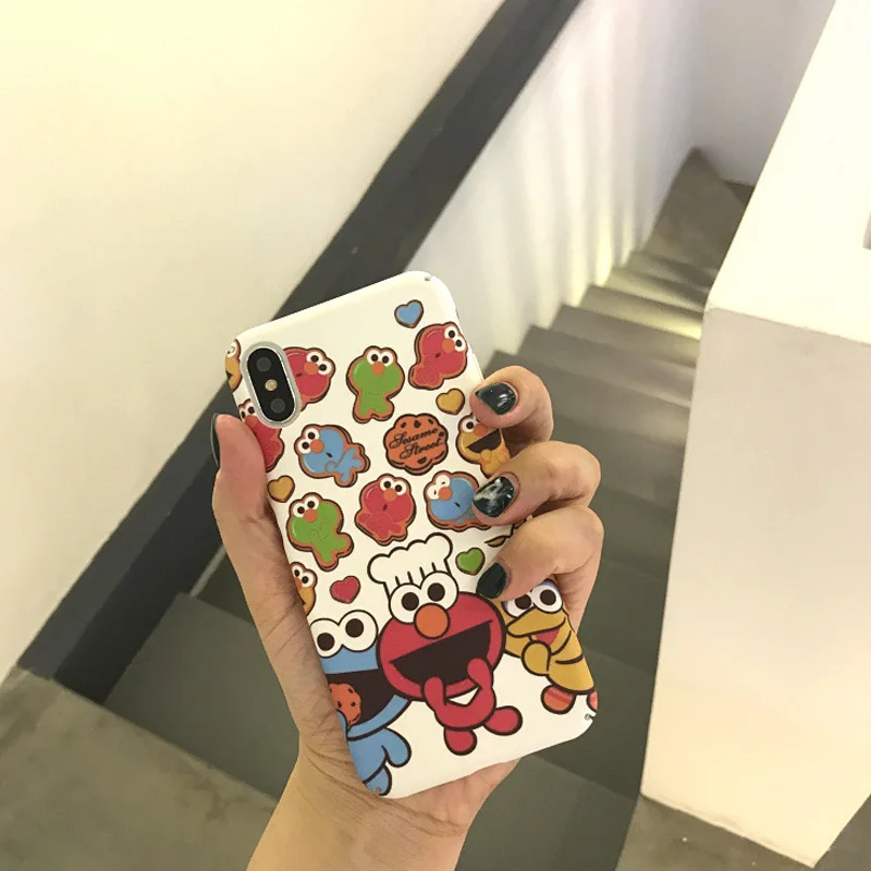 JiBan весело мультфильм милый Улица Сезам мобильный чехол для телефона iPhone 6 S плюс 7