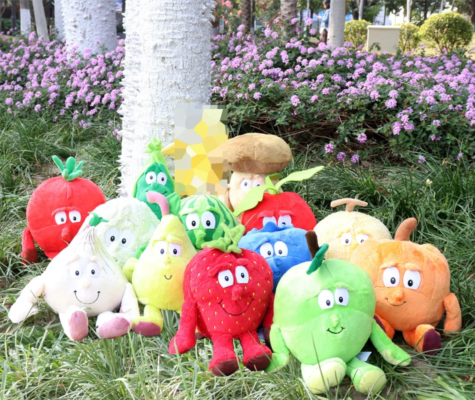 Мягкая Плюшевая Кукла 9 дюймов фрукты овощи капуста гриб черника ягоды | Игрушки и