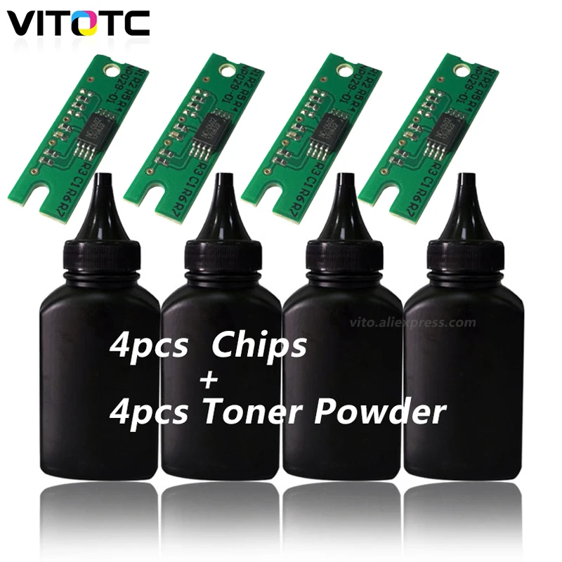 

4X Toner Powder With Chips For Ricoh SP150 SP150su SP150w SP150suw SP150 su SP150 w SP150 suw SP 150 Refill Bottle Toner Powder
