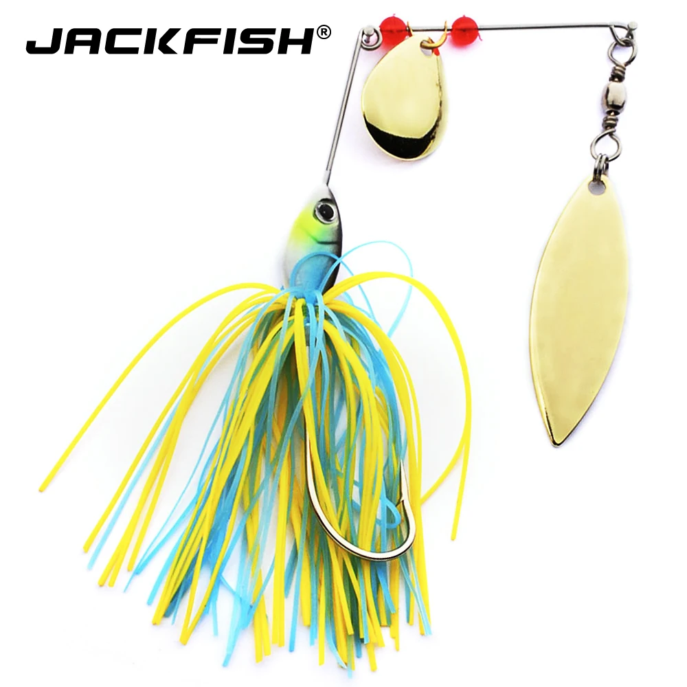 JACKFISH Spinnerbait 18g buzzbait Spirit Spinner Bait Lures Fishing Hard Blades Hooks Metal Spoons | Спорт и развлечения