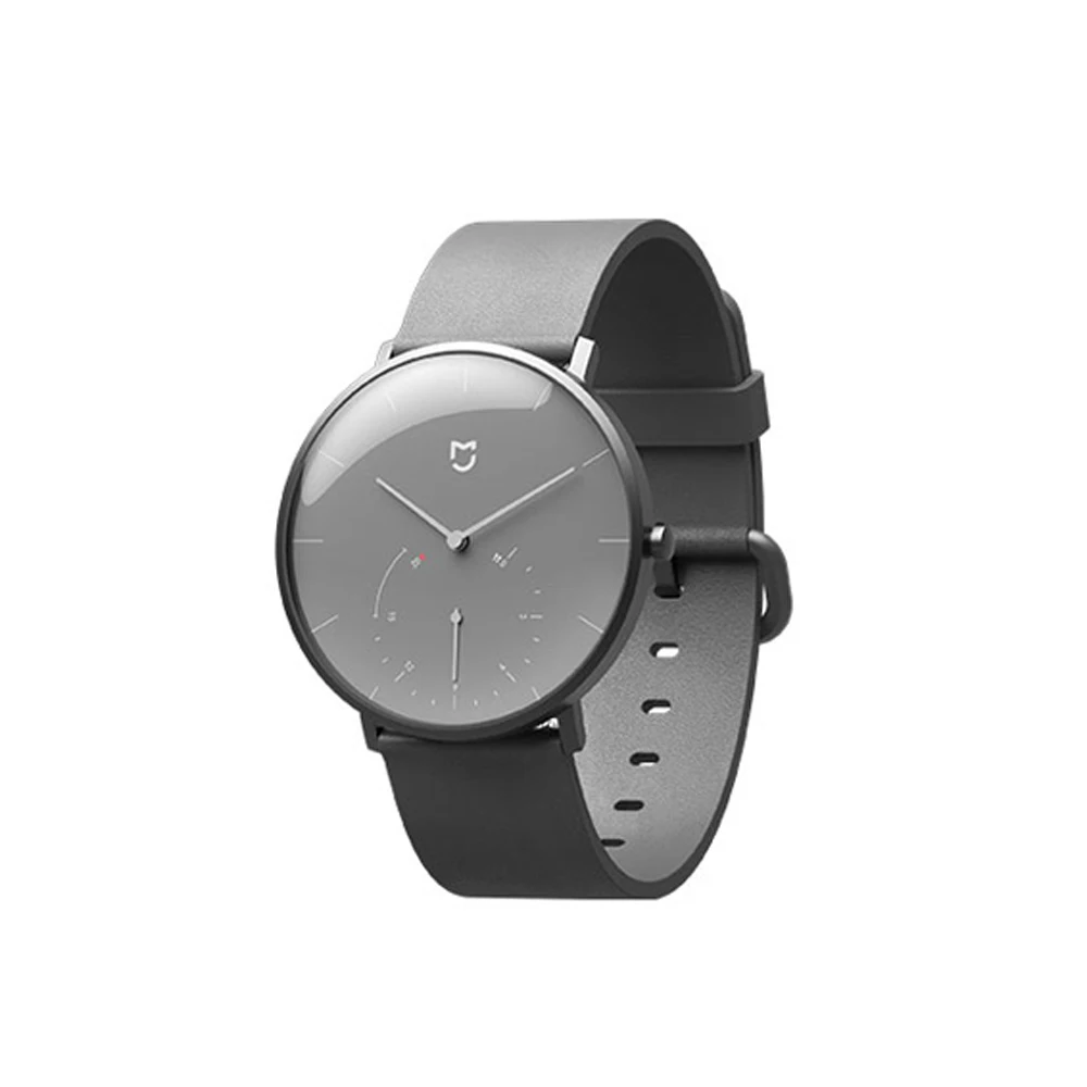 Серый Xiao mi jia умные кварцевые часы Шагомер Smartband Bluetooth 4,0 mi умные часы Автоматическая Калибровка время mi Band - Цвет: Серый