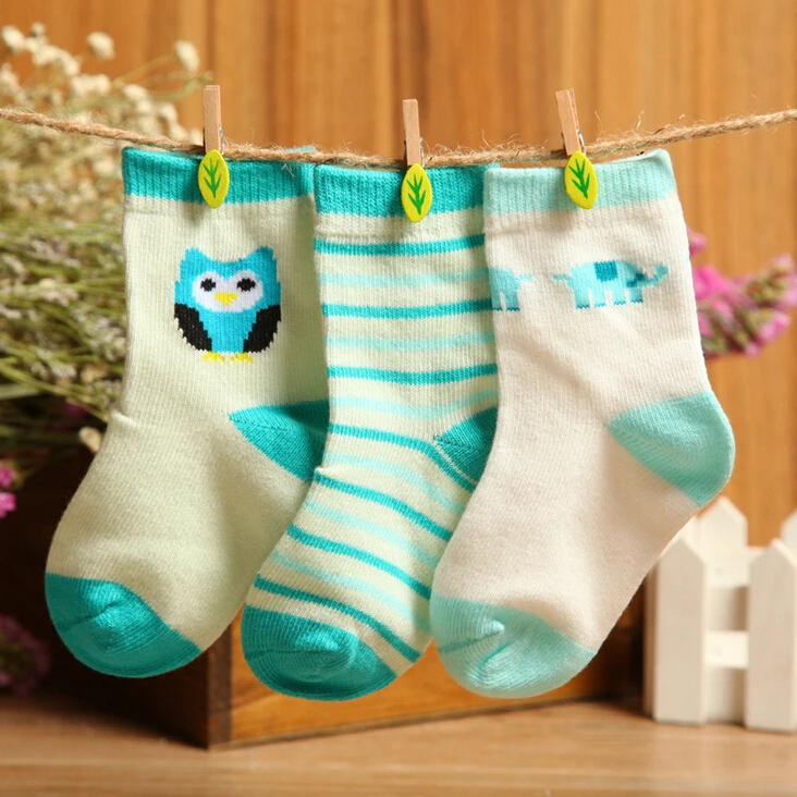 (3 pairs/lot)baby sock lot 0-3T fashion boys girls baby socks cartoon newborn kids cotton for sping autumn winter | Детская одежда и