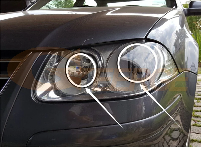 Для Volkswagen VW Jetta город MK4 2007 2008 2009 RF контроллер Bluetooth Multi-Цвет Ультра-яркий RGB светодио дный Ангельские глазки комплект