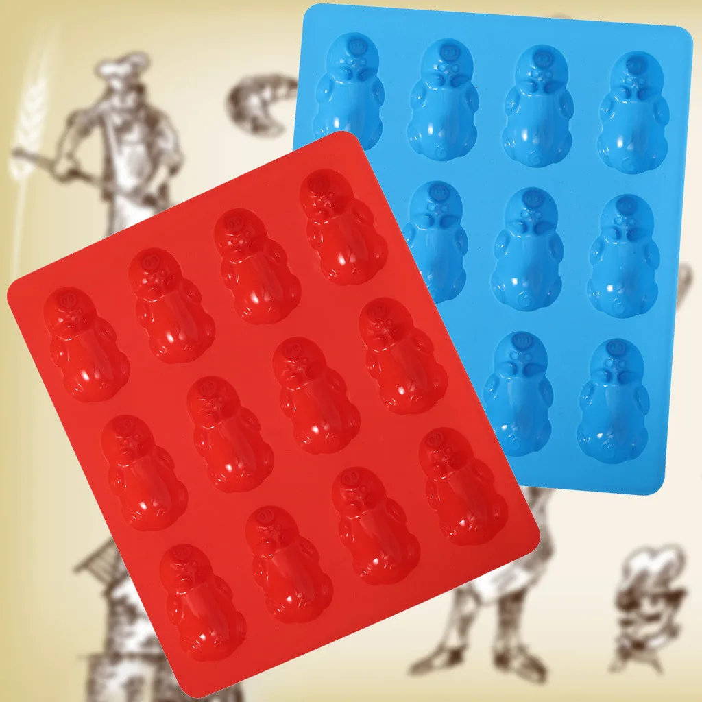 Дропшиппинг свинья силиконовая форма Шоколадные конфеты Gummy Maker ледяной Желе